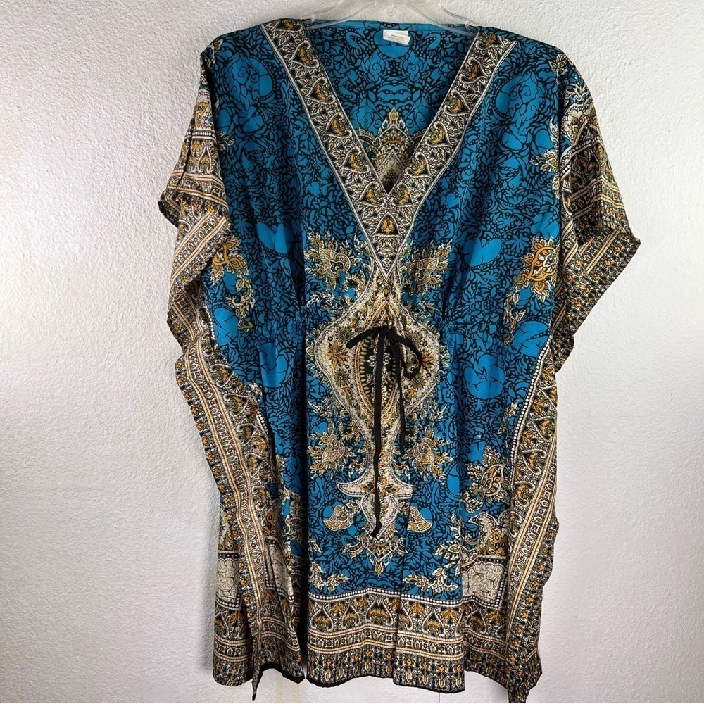 ROYAL MODA Dashiki-like top. Unitalla (1 size). Made in India. Adjustable waist